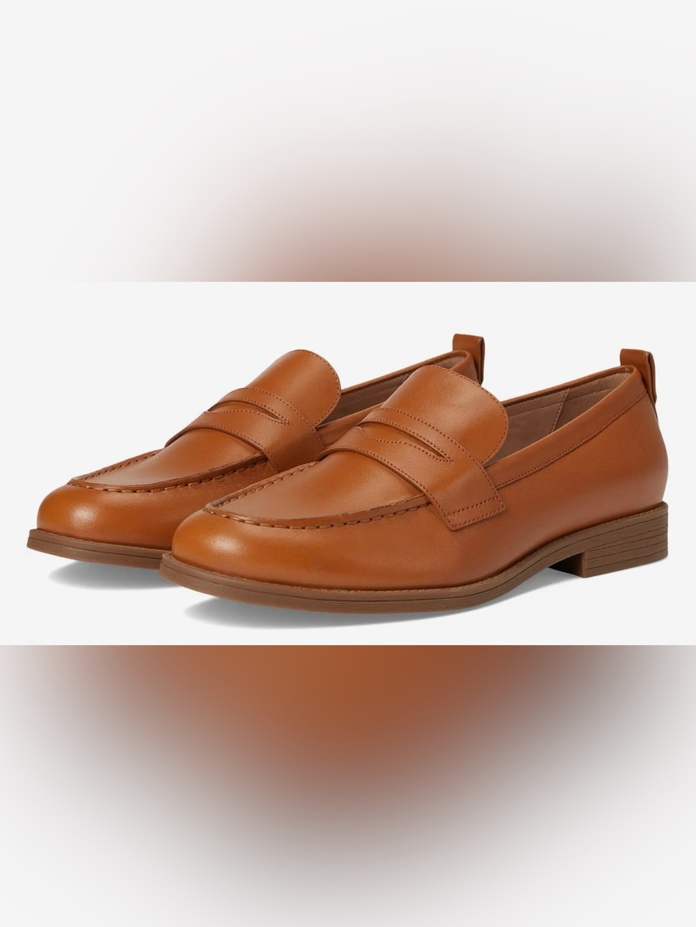 Cole Haan Penny Loafers Pecan Leather Comfort Classic Work Office Flats Women 8